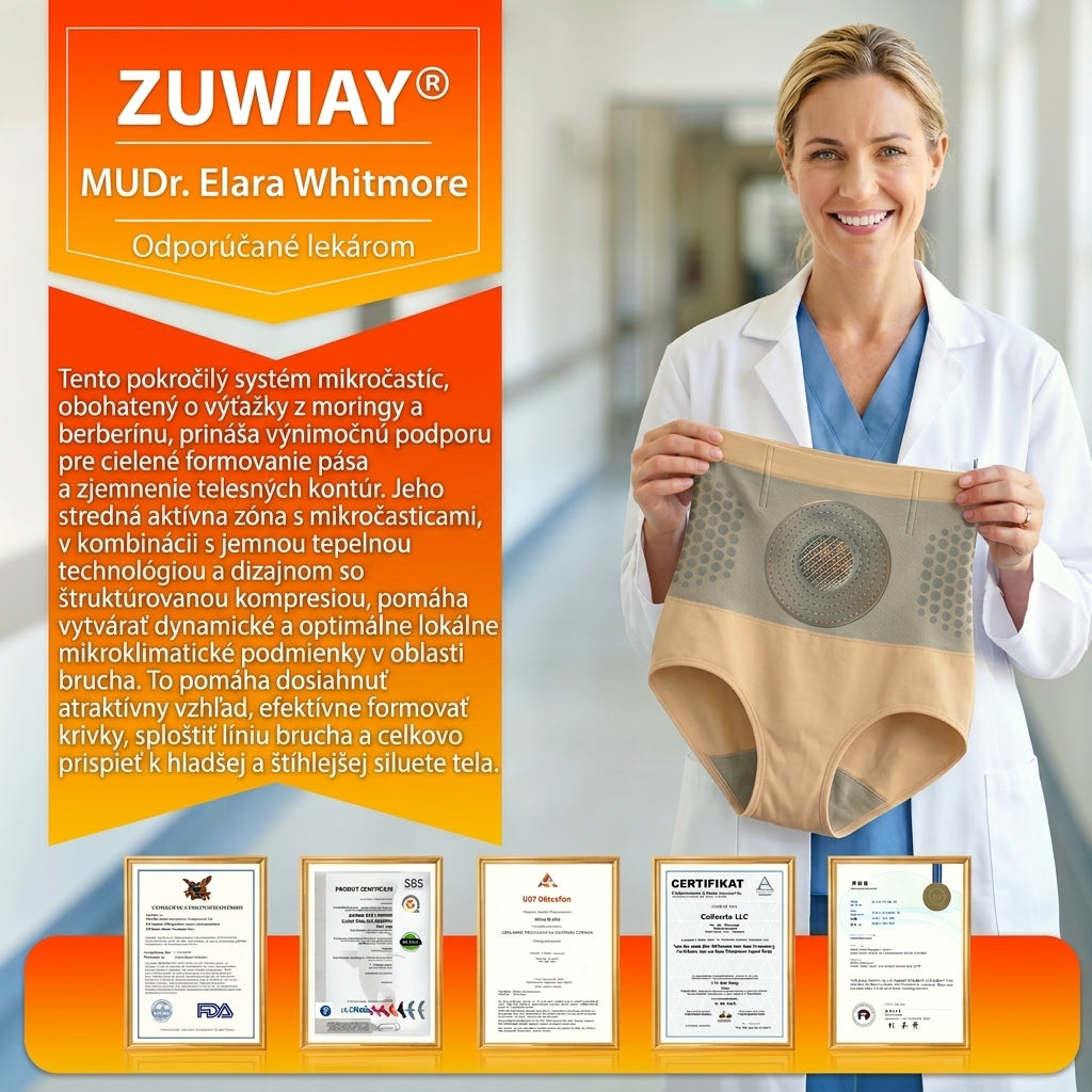 SVK👙Oficiálny Obchod Značky | ZUWIAY® 2026 Moringa & Berberín 4-v-1 Mikročasticové Tvarujúce a Spaľujúce Tuk Šortky