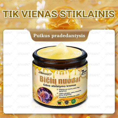 𝖠𝖯𝖪𝖠𝖯𝖪® 🐝 Kremas su bičių nuodu odos atstatymui 🐝 padeda spręsti odos problemas, tokias kaip: raukšlės, randai, pigmentinės dėmės, strijos, spuogai, psoriazė, egzema, odos pažeidimai, dirginimas, uždegimai ir kiti odos sutrikimai.