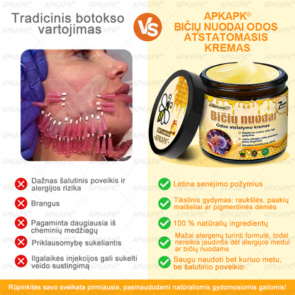 𝖠𝖯𝖪𝖠𝖯𝖪® 🐝 Kremas su bičių nuodu odos atstatymui 🐝 padeda spręsti odos problemas, tokias kaip: raukšlės, randai, pigmentinės dėmės, strijos, spuogai, psoriazė, egzema, odos pažeidimai, dirginimas, uždegimai ir kiti odos sutrikimai.