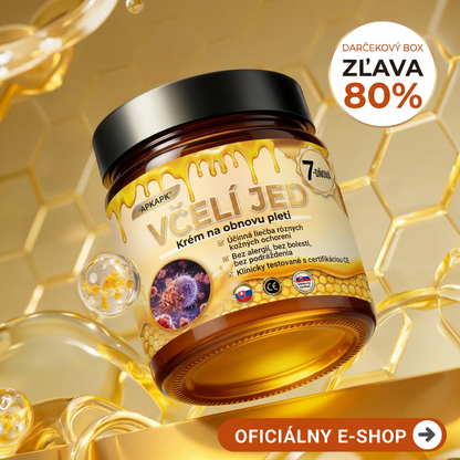 🎁 Ostáva len 5 balení! -50% zľava teraz! 🐝🔥 APKAPK® včelí jed krém 🔥 Vyrobené a dodané zo Slovenska. Nezmeškaj túto šancu!